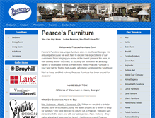 Tablet Screenshot of pearcesfurniture.com